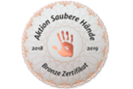 Aktion Saubere Hände Bronze Siegel 2019
