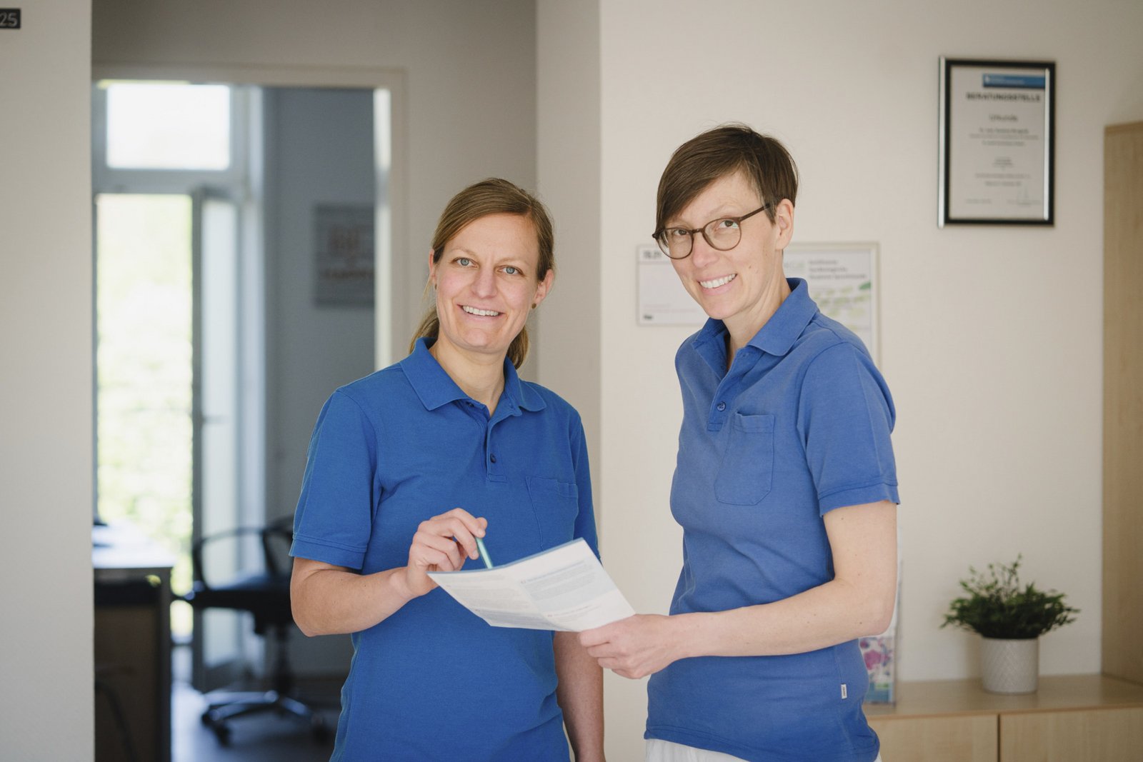 Mitarbeitende aus der Frauenarztpraxis im MVZ