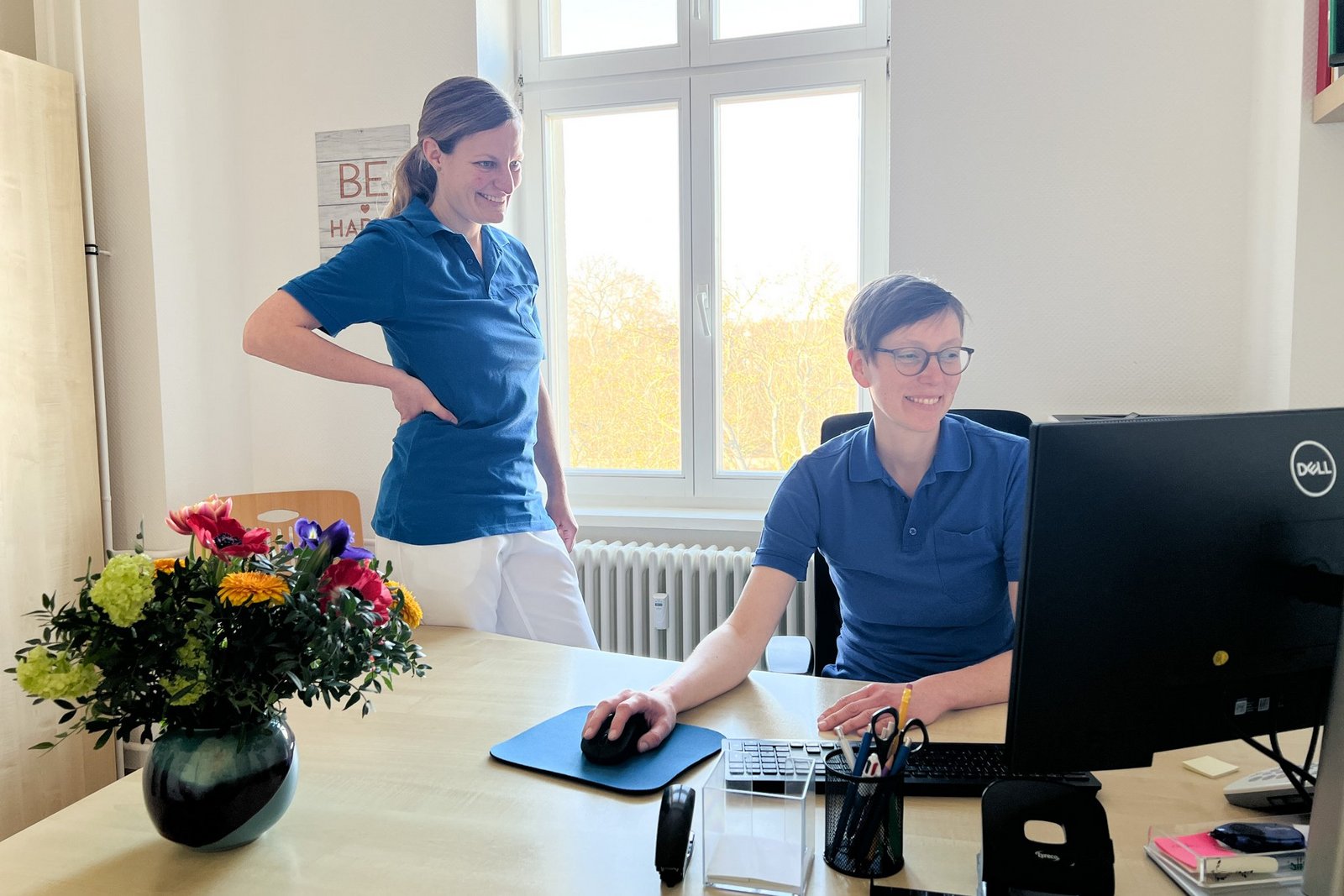 Frau Dr. Badenhoop und Frau Dr. Lütkepohl in Frauenarztpraxis im MVZ Potsdam